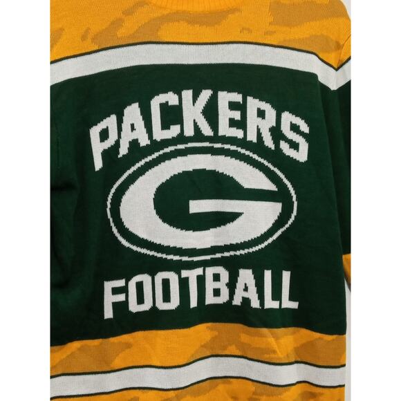 NFL Team Apparel Men's Sweater Green Bay Packets Yellow/Green Sz Small NWT! - Picture 6 of 12